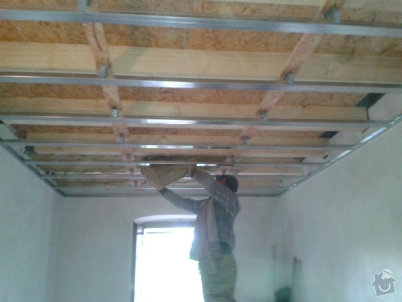 Zhotovení stropu+plovoucí podlahy+sádrokarton: 20141022_101532