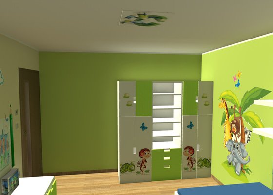 Návrh interiéru dětského pokoje