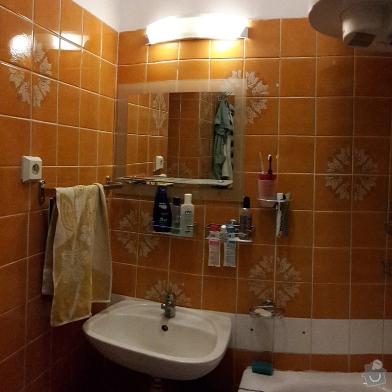 Zednické práce v bytě 2+1, 65 m2: koupelna