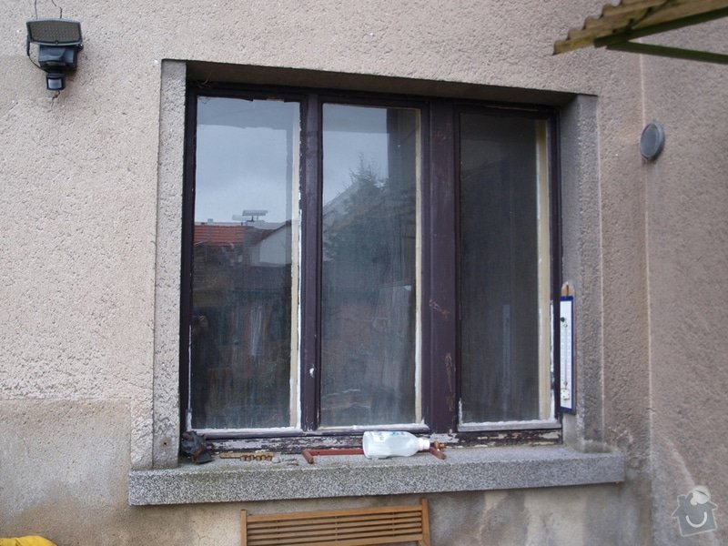 Výměna oken v RD v rekonstrukci: 04a