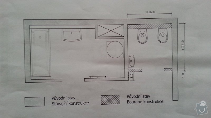 Rekonstrukce koupelny: Puvodny_stav
