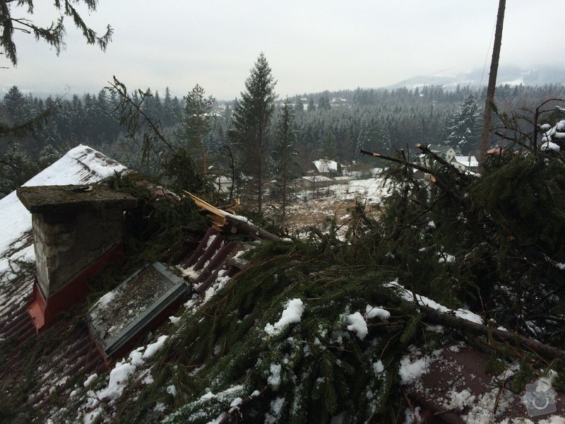 Oprava střechy po pádu stromu na chatě ve Frýdlantě nad Ostravicí: IMG_0822