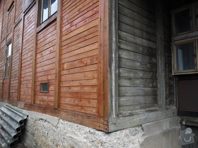 Oprava a zateplení dřevěné fasády: P1080142