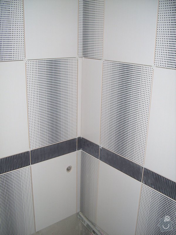 Obklady, dlažba, usazení sprchové vaničky: SS857750