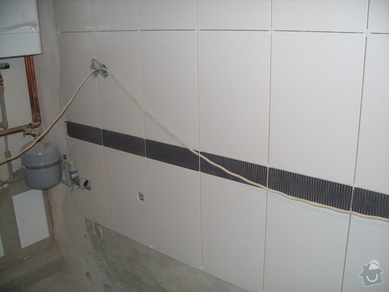 Obklady, dlažba, usazení sprchové vaničky: SS857754