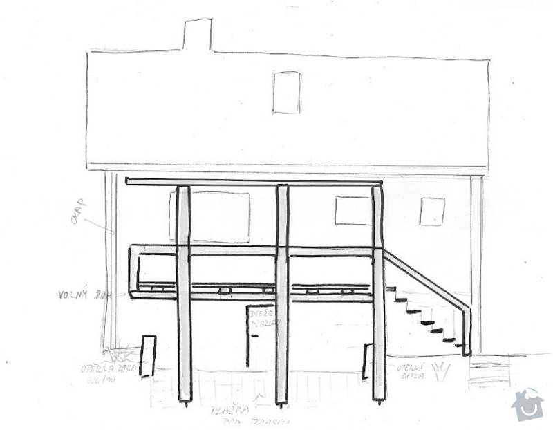 Dřevěná terasa cca 3,5*6m u Manětína: skenovani0006