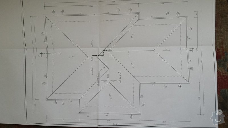 Cennová nabídka na realizaci střechy a krovu: pudorys_strechy