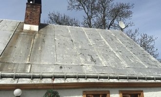 Renovace plechové střechy - stav před realizací