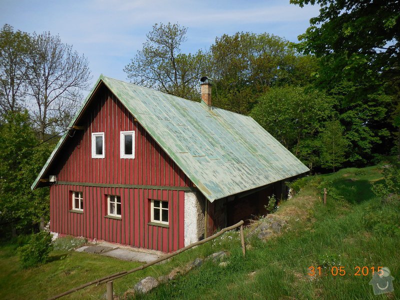 Nátěr plechové střechy 195 m2: 055