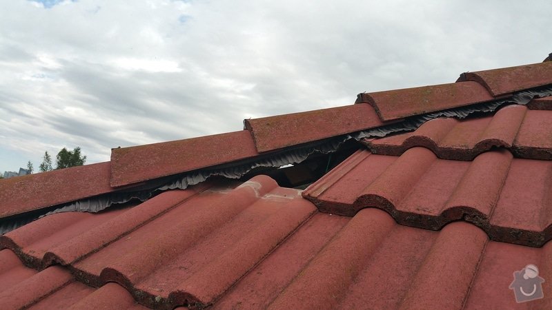 Oprava poškozené střechy: 20150708_132947