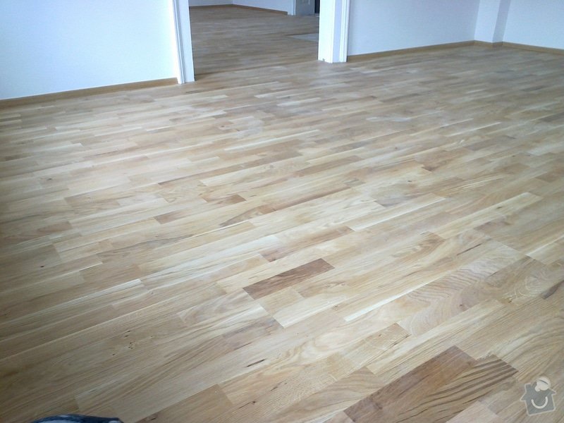 Pokládka dřevěné podlahy: 27062012063