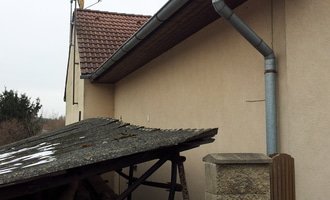 Rekonstrukce zateplení šikmé střechy - stav před realizací