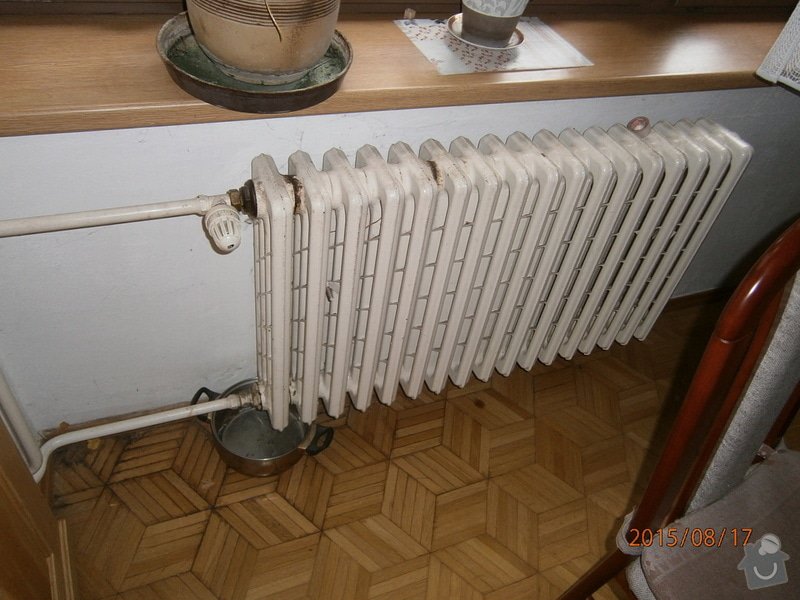 Oprava teplovodního topení: P8170678