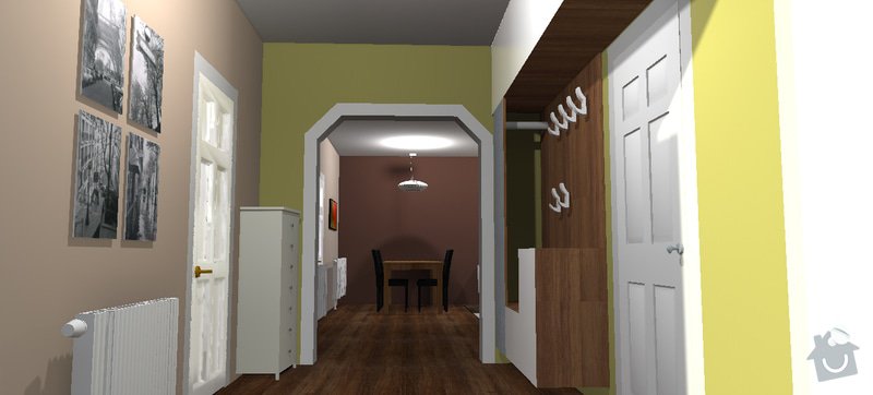 Návrh interiéru pro rodinný dům: vizualizace_predsin.....