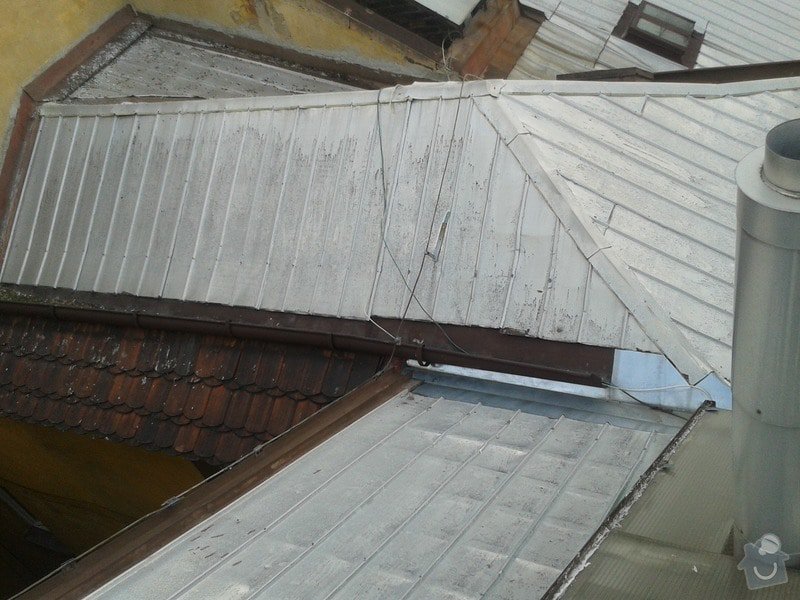 Oprava a údržba střechy z alukritových šablon: 20150901_182018