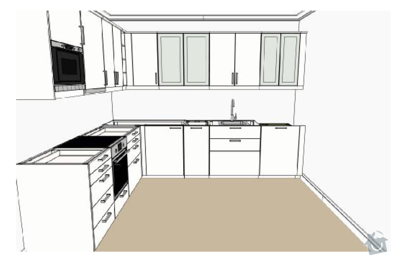 Montáž kuchyně Ikea: Nahled