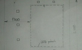 SDK podhled - cca. 16m2 - stav před realizací