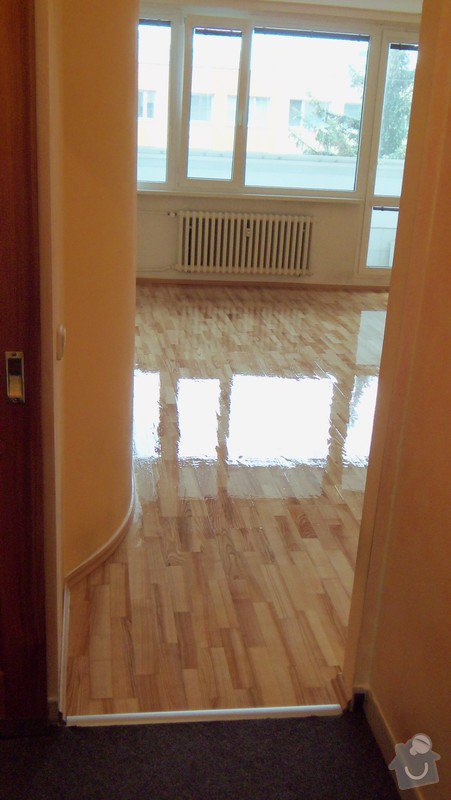 Zbroušení a nalakování dřevěné plovoucí podlahy: 102_3059