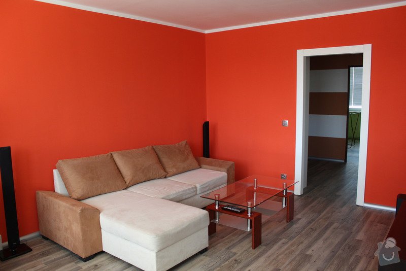 Omítání stěn, natažení perlinkou a drobné zednické práce  4 pokoje + pokladka nove podlahy, vymalovani bytu: IMG_4551
