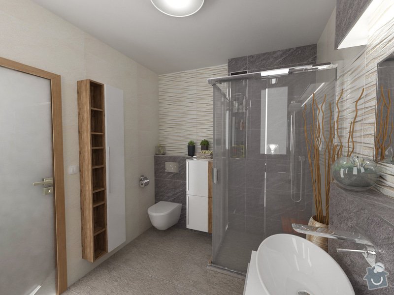 Návrh a vizualizace interiéru ložnice a dále koupelny: navrh-koupelny-a-toalety_Vizualizace_3