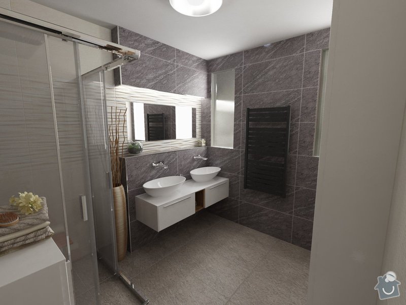 Návrh a vizualizace interiéru ložnice a dále koupelny: navrh-koupelny-a-toalety_Vizualizace_6
