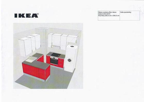 Sestaveni a montaz kuchyne Ikea vcetne pripravy elektroinstalaci - stav před realizací