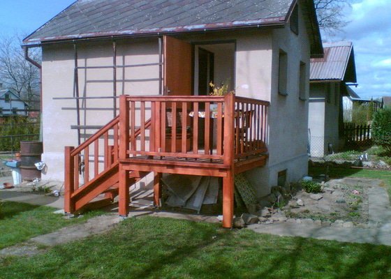 Stavba malé verandy