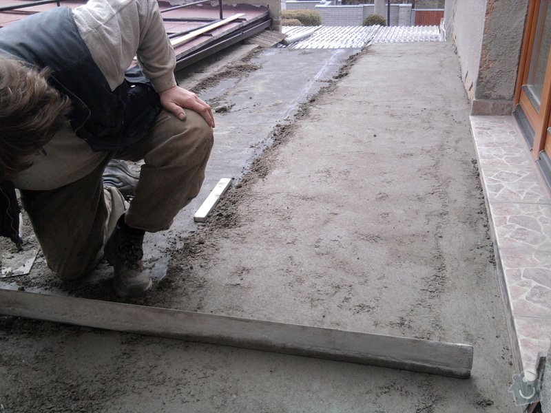 Oprava TERASY, položení izolace, betonu a dlažby: Fotografie0593
