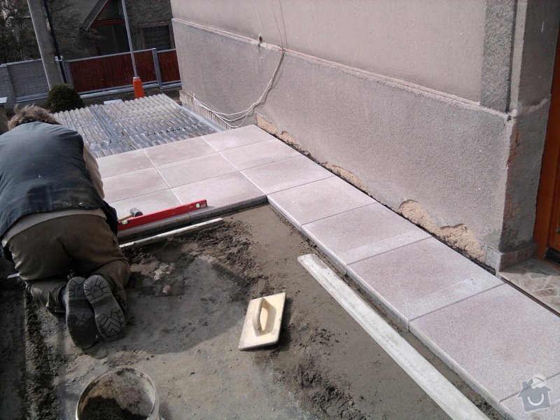 Oprava TERASY, položení izolace, betonu a dlažby: Fotografie0598