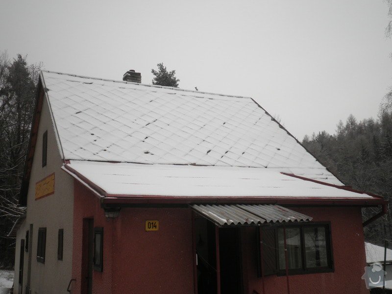 Oprava střechy - chata cca90m2: PB280422