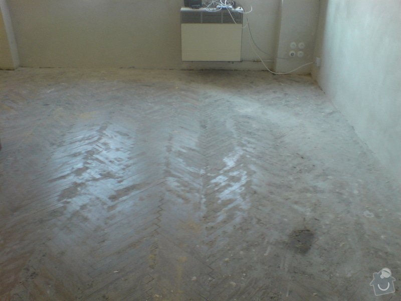 Renovace dubových parket a smrk. podlahy : DSC01802