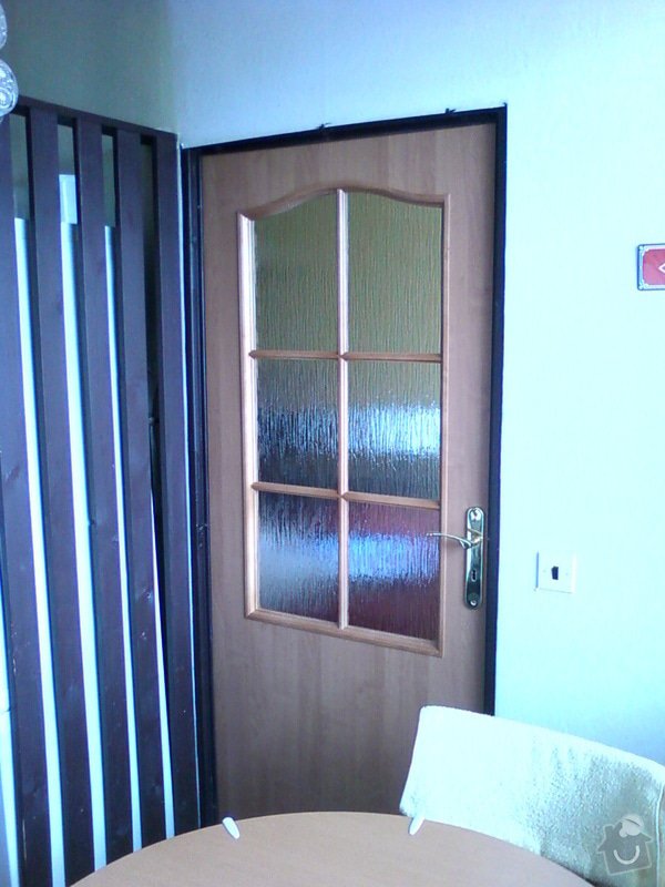 Rekonstrukce bytového jádra+předsíň: Kuchyne_dvere_800mm