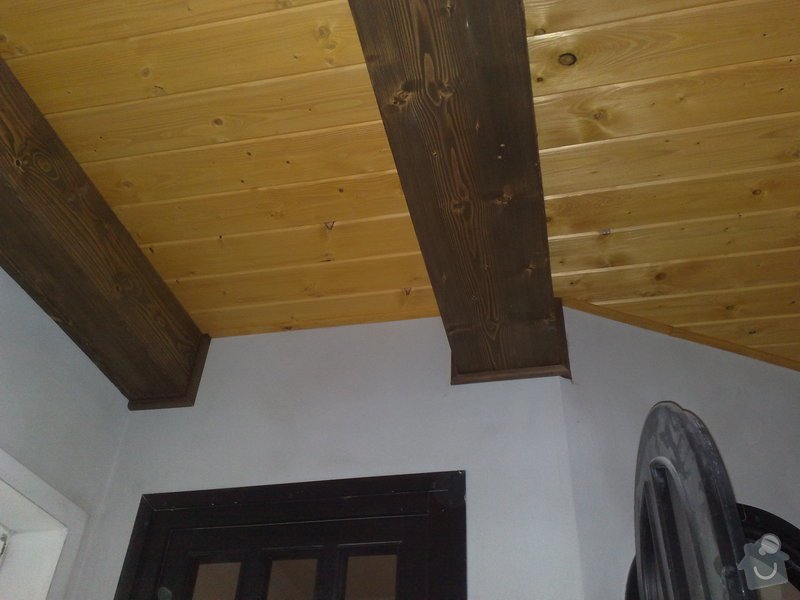 Dodávka a montáž obložení stropu a stěny ložnice: 6