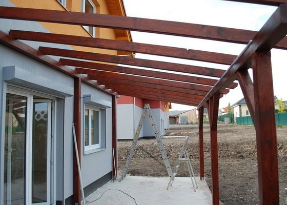 Zastřešená pergola 7m x 3,5m