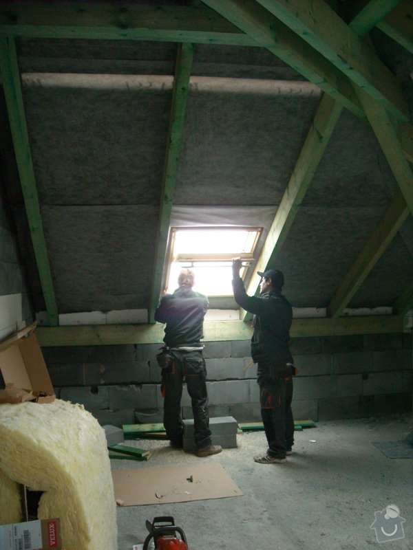 Kompletní zateplení střechy + sádrokartonářské práce - včetně materiálu: sn_mek_035