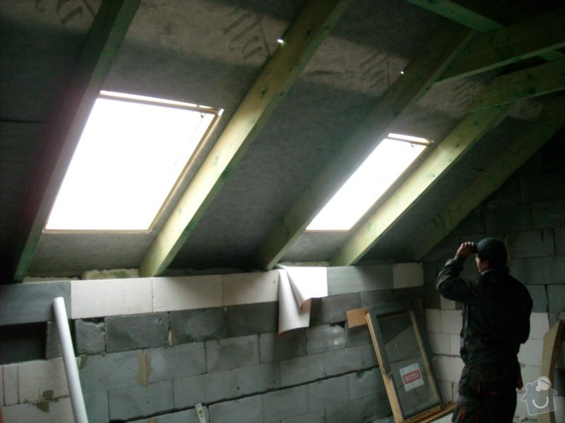 Kompletní zateplení střechy + sádrokartonářské práce - včetně materiálu: sn_mek_018