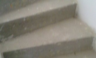 Obklad betonovych schodu - stav před realizací