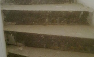 Obklad betonovych schodu - stav před realizací
