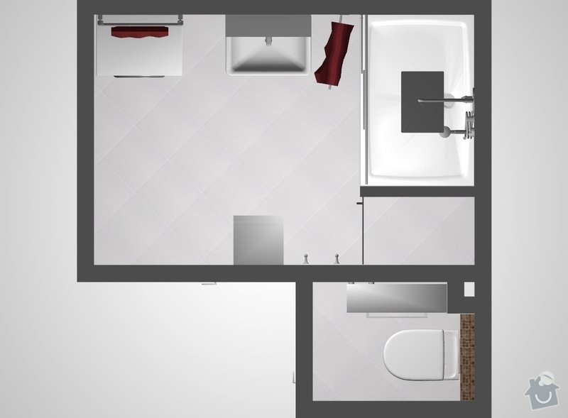 Kompletní rekonstrukce koupelny a WC v cihlovém domě v 6.NP : ref1