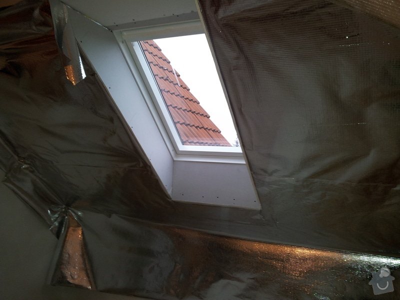 Oprava šikminy a výměna střešního okna: 20111227_145021