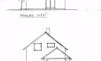 Stavba (dřevostavba) malého domku a zakladova deska - stav před realizací