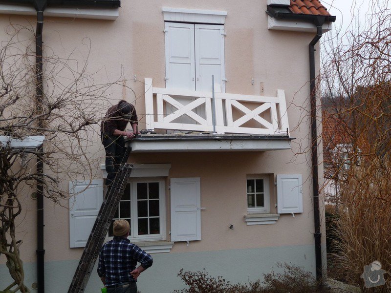Rekonstrukce balkónu - výroba nového zábradlí: P1050905