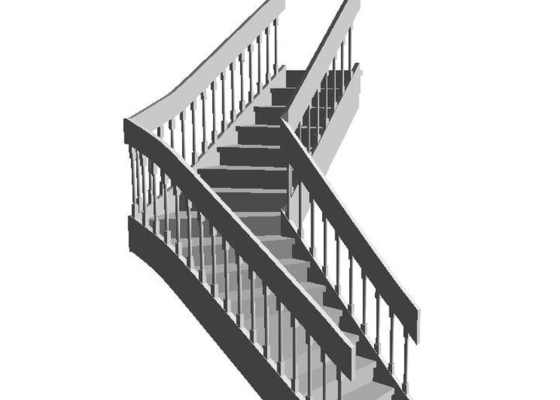 Dřevěné schodiště v RD - stav před realizací