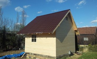 Stavba dřevěné chaty - stav před realizací