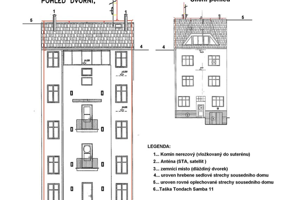 Montáž hromosvodu po výměně střechy - stav před realizací