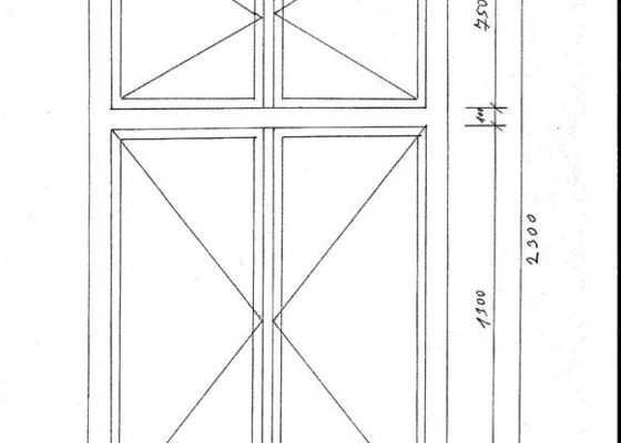 Výroba dřevěných kastlových oken - stav před realizací
