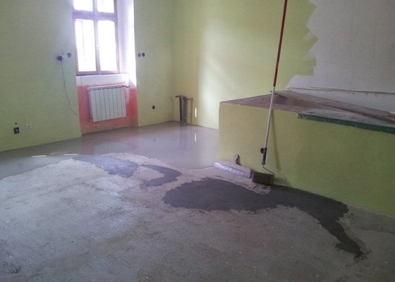 Marmoleum Home - Pokládka podlahy a obložení stěny