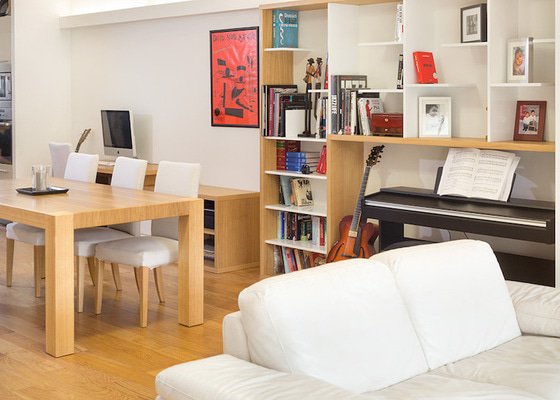 Minimalistický obývací pokoj