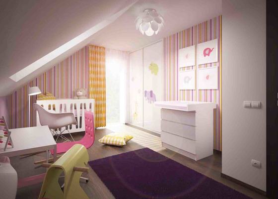 Návrh dětského pokoje a pokoje pro hosty