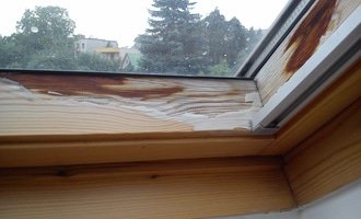 Renovace střešních oken - stav před realizací